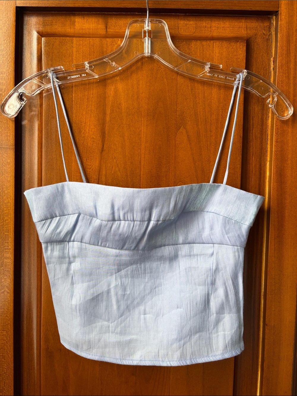Princess Polly Pale Blue Crop Top